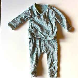 🤩Bundle 4 for $25🤩
NB Blue Dotted Kimono style Shirt with Matching Pants